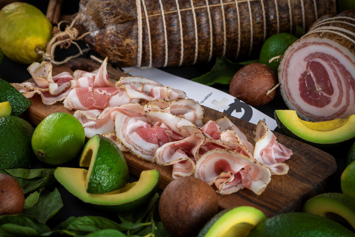 La Nera Pancetta di Maiale Nero 1,4 Kg Bottega Pedrazzoli